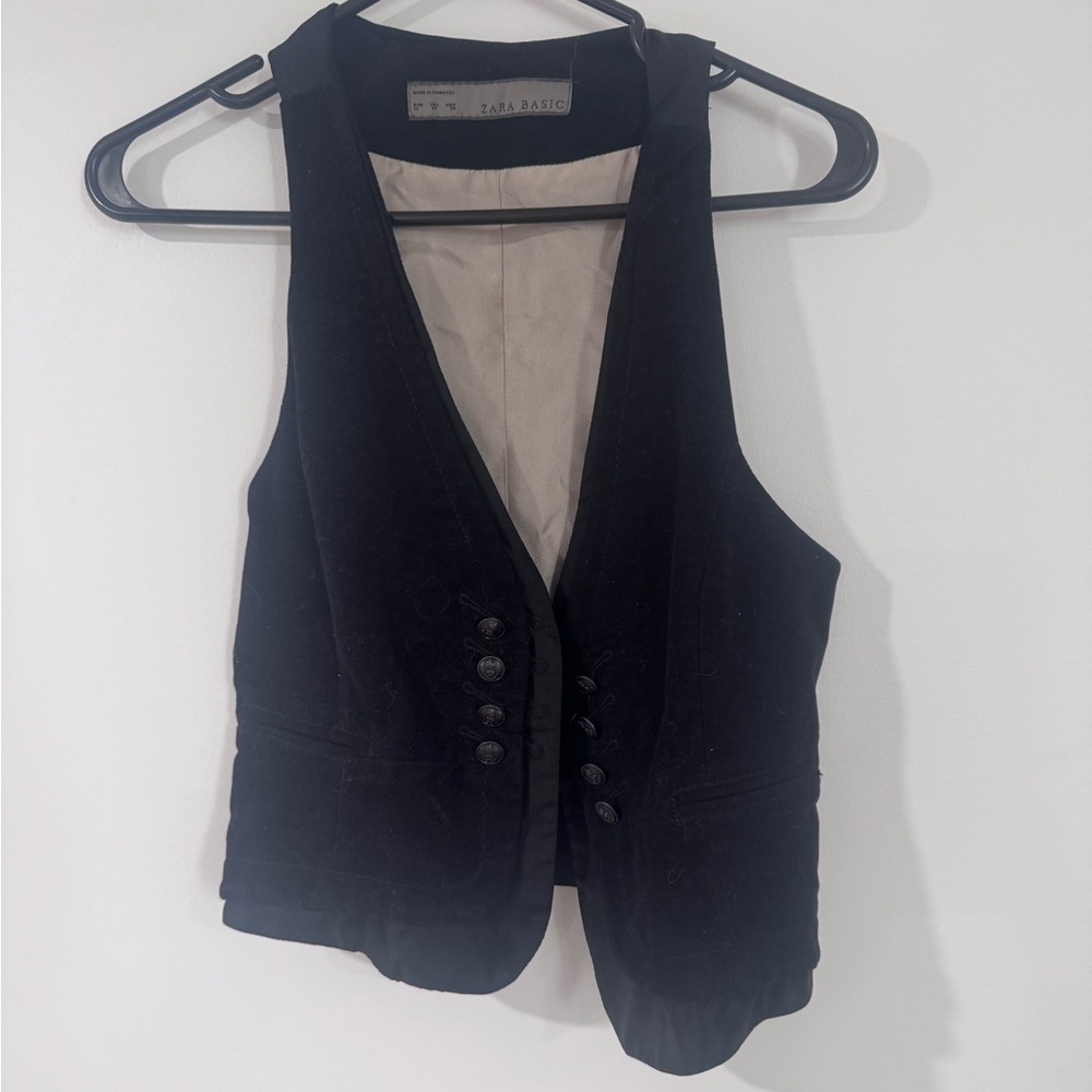 Zara Basic Black Vest